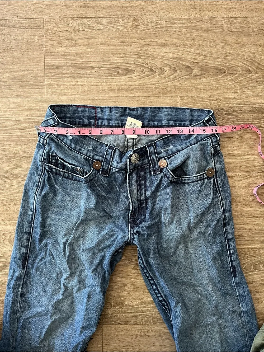 True Religion Bobby Super T Jeans Mens 32x33 Blue Medium Wash Straight Y2K USA
